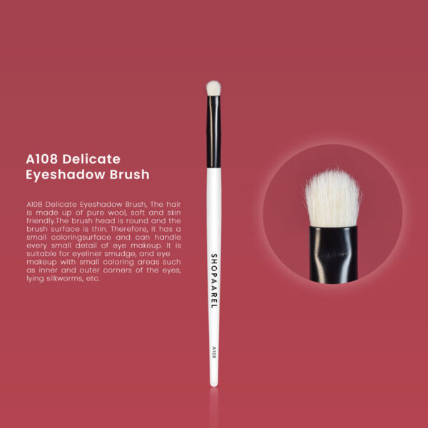 A108 Delicate Eyeshadow Brush - Image 2