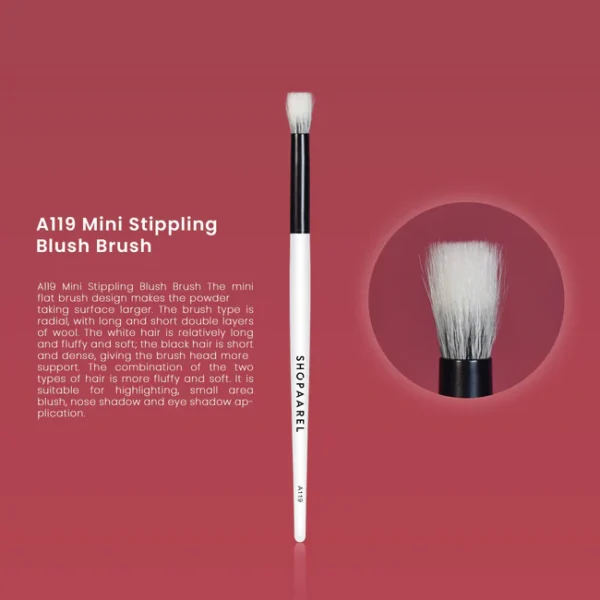 A119 Mini Stippling Blush Brush - Image 2