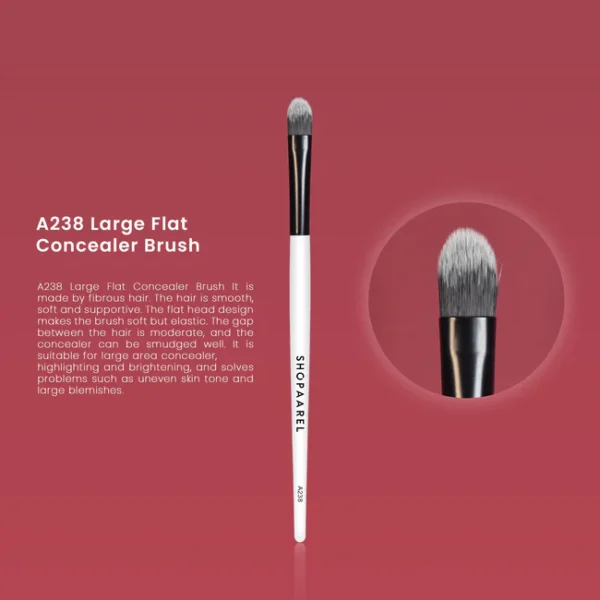 A238 Large Flat Concealer Brush - Image 2