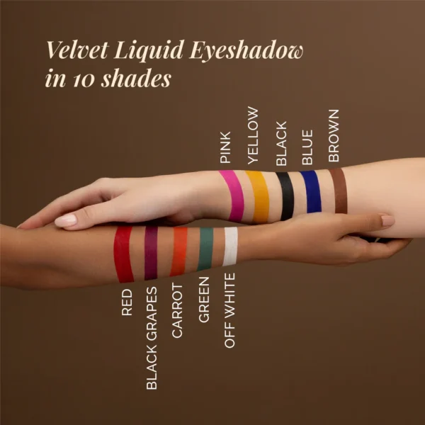 Velvet Liquid Eyeshadow | Rich Pigment & Smooth Application | Long-Lasting, Crease-Resistant & Buildable Formula | Nourishing, Lightweight & Smudge-Free Wear - Image 2