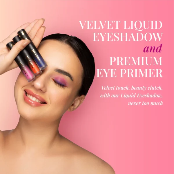 Velvet Liquid Eyeshadow | Rich Pigment & Smooth Application | Long-Lasting, Crease-Resistant & Buildable Formula | Nourishing, Lightweight & Smudge-Free Wear - Image 3