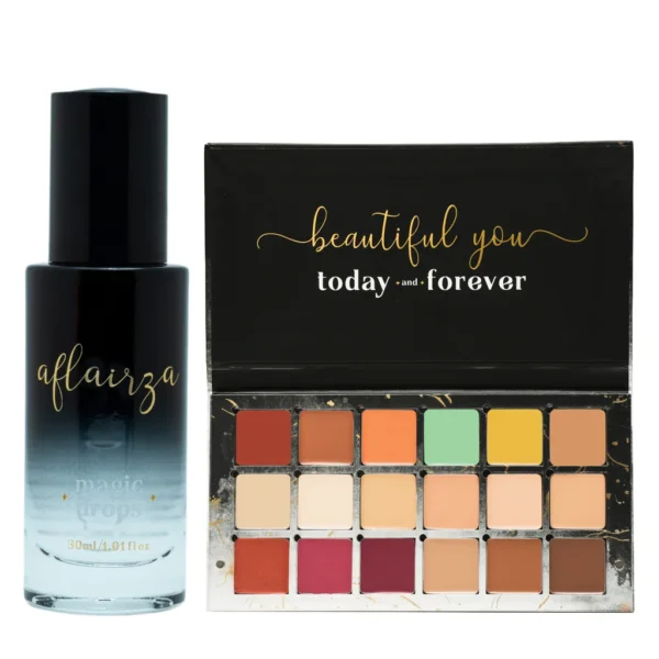 Magic Drops + One for All Palette - Waterproof* serum with 4 in 1 palette combo - Image 2