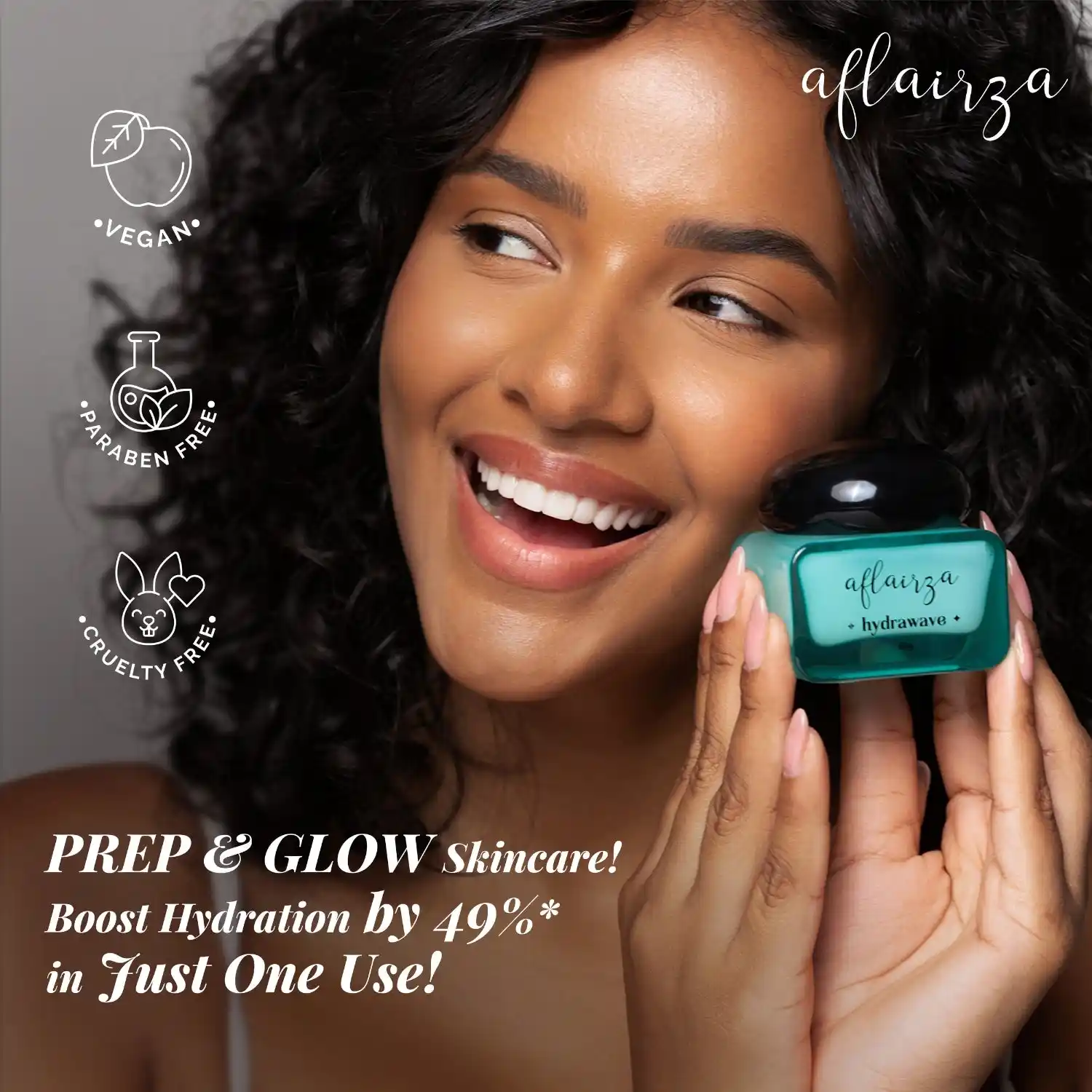 Hydrawave Moisturizer | 1% Glycoin | Water-Based Face Moisturizer for Deep Hydration | Non-Greasy, Lightweight, Makeup Friendly | For All Skin Types - Image 3