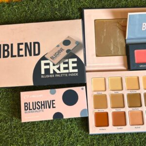 Makezmia Invisiblend Concealer Palette + FREE BlushHive Blusher Palette INSIDE
