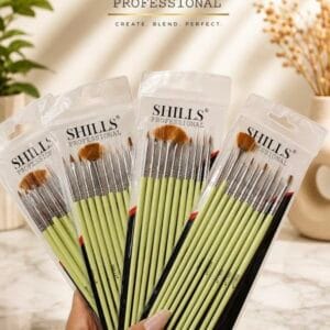 Shills Nail art brushes set of 10 pieces